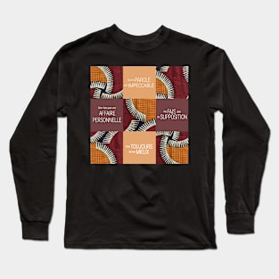 The Toltec agreements deco wax fabric from Africa Long Sleeve T-Shirt